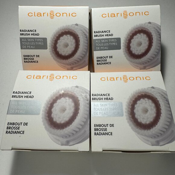 Clarisonic Radiance Facial Cleansing Brush Head Replacement 4 PACK - Picture 1 of 4